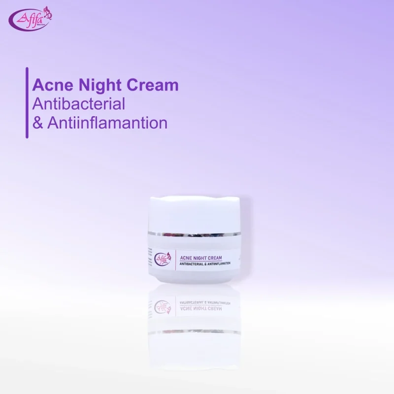 AFIFA ACNE NIGHT CREAM | CREAM MALAM BERJERAWAT